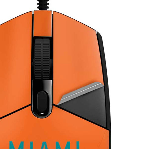 NFL Miami Dolphins Orange Performance Series G203 Prodigy RGB Wired Gaming Mouse Skin